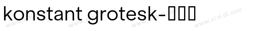 konstant grotesk字体转换